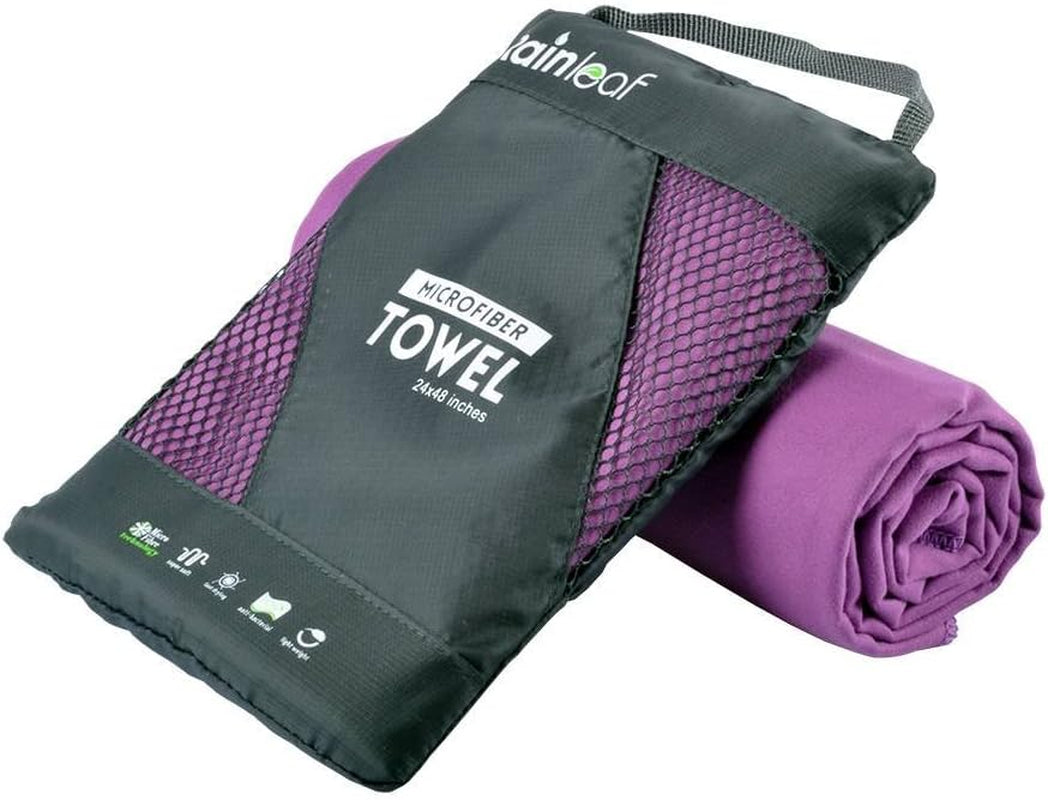 Microfiber Towel Perfect Travel & Sports &Beach Towel. Fast Drying - Super Absorbent - Ultra Compact. Suitable for Camping, Backpacking,Gym, Beach, Swimming,Yoga